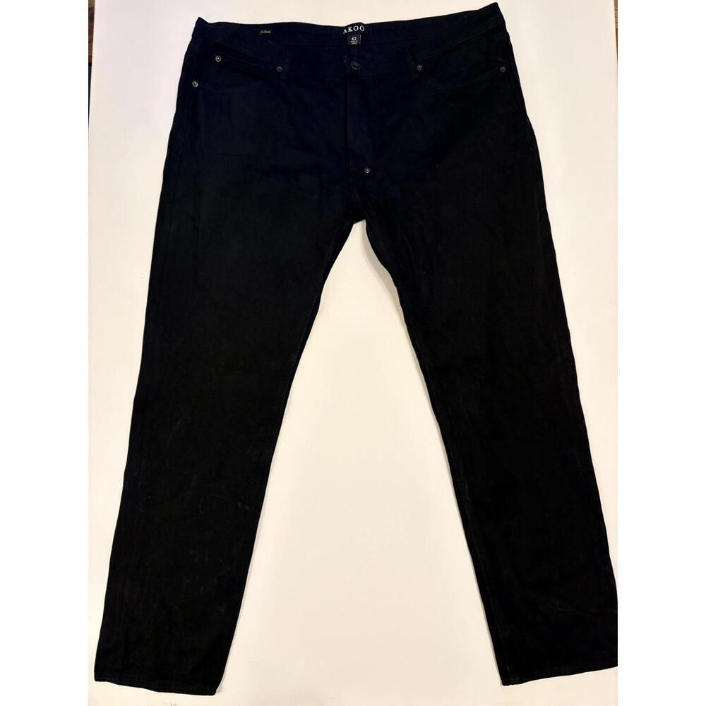 AKOO Black Slim Fit Denim Jeans (Size 42x32)